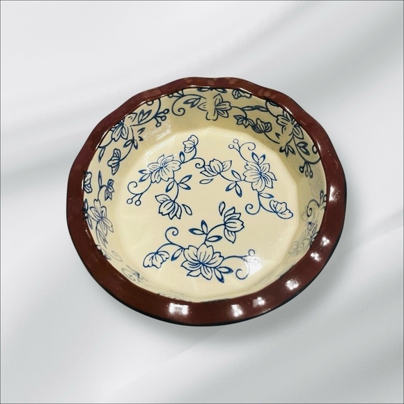 Temp-Tations Presentable Ovenware Floral Lace Bowls Set Of 4 5" scalloped edges - Picture 2 of 12